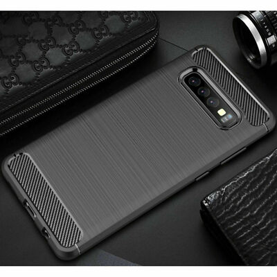 For Samsung Galaxy S8 S9 S10 S10 5G Ultra Thin Silicone Carbon Fiber Case Cover