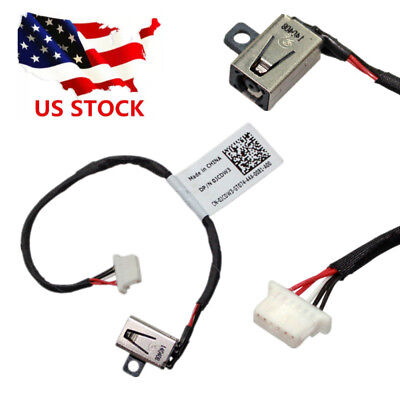 New AC DC Jack Power Plug in Charging Port Connector Socket with Wire Cable Harness Replacement for Dell Inspiron 11 11-3152 I3152-6691 P20T 