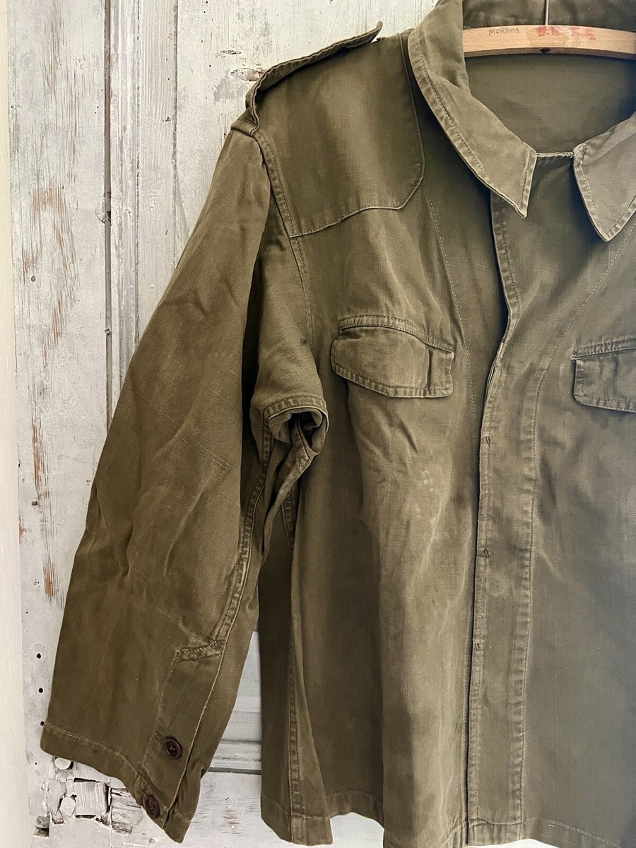 Vintage rare French MILITARY moleskine JACKET c1930 | eBay