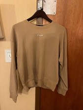  188 RLX Ralph Lauren Long Sleeve T-Shirt Warm Cotton Acrylic Khaki Beige Sz Med