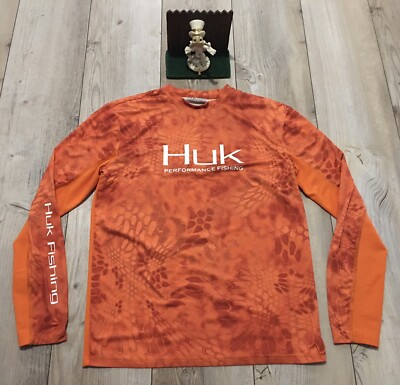 Marolina Outdoor Huk Kryptek Performance Raglan Long Sleeve Shirt - Yeti/Grey, Medium - View #2