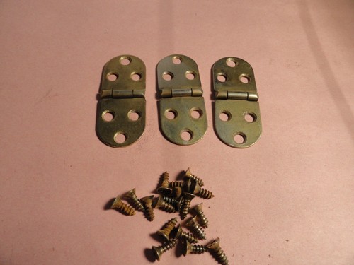 OLDER BROTHERS MODEL 651 SEWING MACHINE SIDE TABLE  HINGES ON CABINET & SCREWS