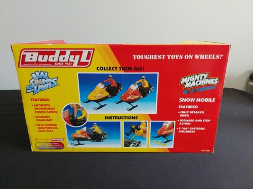 Buddy L MIGHTY MACHINES Motorized Snowmobile Action Figure - Picture 4 of 11