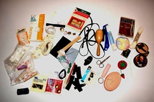 Vintage Sewing Items Notions Lot Elastic Darning Ball Snaps Much More