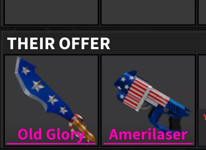 Roblox Murder Mystery 2 Mm2 Godlys OLD GLORY SET