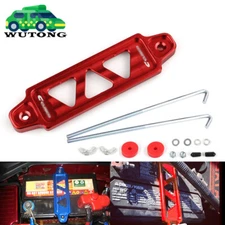 Red JDM Battery Hold Tie Down w/ J-Hooks For Honda Civic EG EK S2000 For Acura