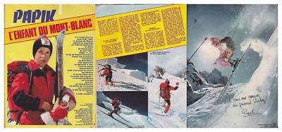 1981 DOKUMENT (Ref. Cim 1537) PAPIK VALLENCANT BESTEIGUNG MONT BLANC 3 Seiten