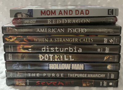 POST MODERN Halloween DVDs Mom & Dad | American Psycho | Seven | Hollow Man +