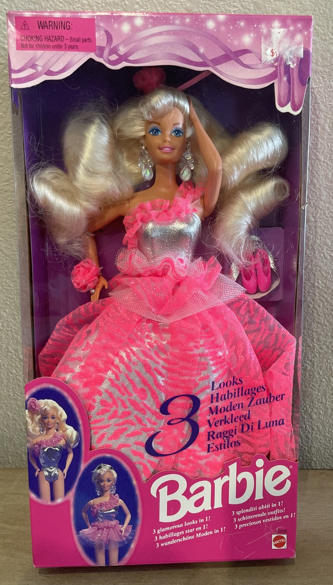 New In Box BARBIE Looks in Barbie Doll 12339 Mattel 1994 Pink
