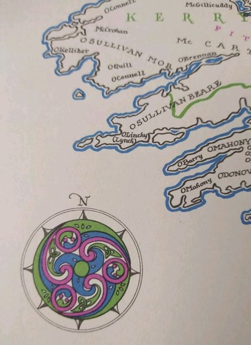 IRISH FAMILIES: Their Names, Arms, Origins by Edward MacLysaght, 1972 Map Intact - Foto 8 di 19