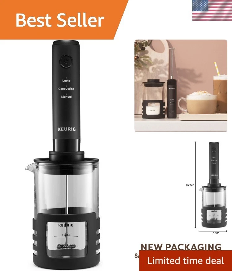 SimpleCafe Rechargeable Handheld Milk Frother - Perfect for Lattes & Cappuccinos