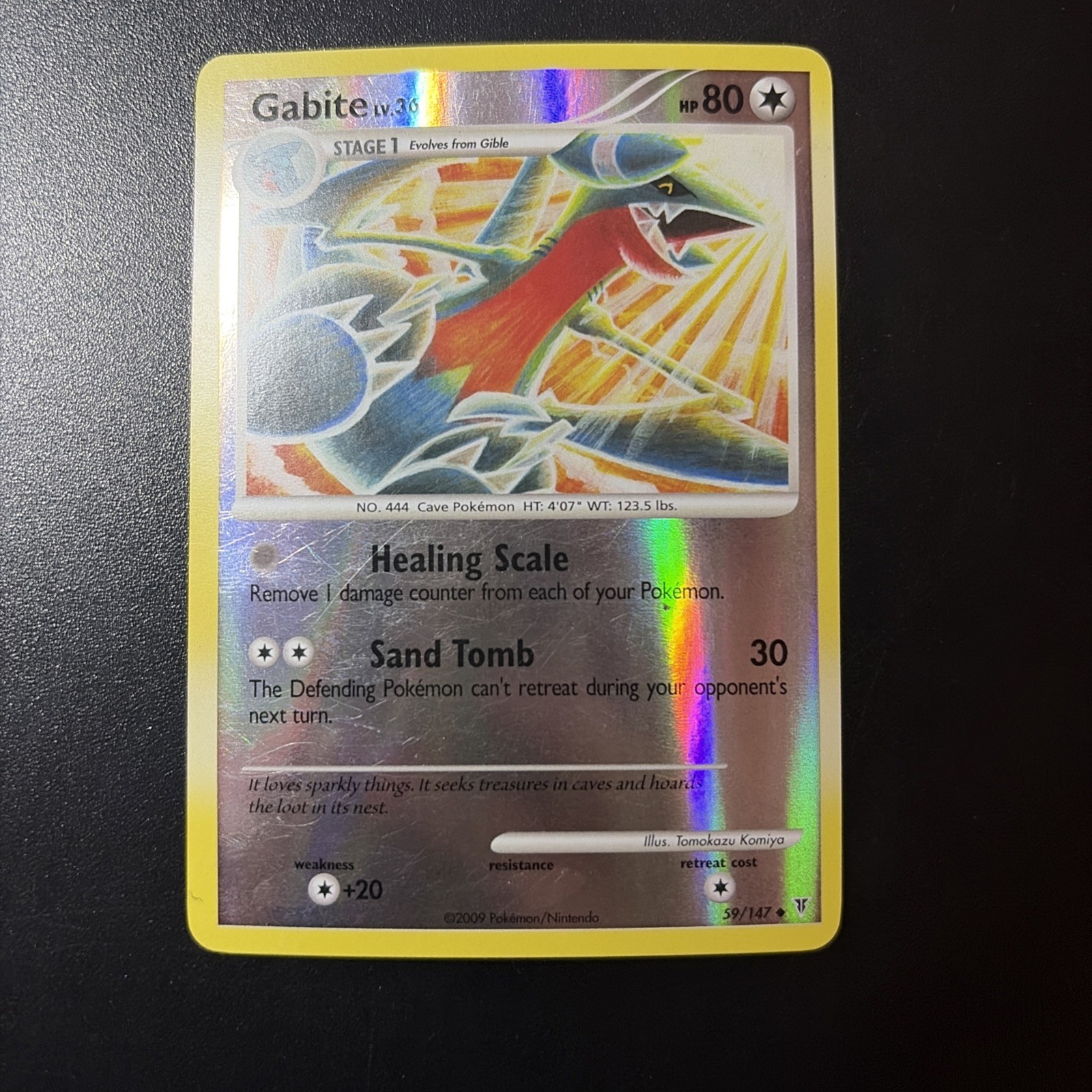 Pokemon TCG Gabite 59/147 Reverse-Holo Platinum Series Supreme Victors 2009