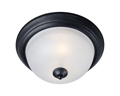 Maxim 5841FT Essentials - 584x 2 Light 14''W Flush Mount Bowl - Black