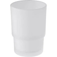 Tumbler Glass, Frosted Bathroom Rinsing Cup, Replacement Tumbler for Toothbrush