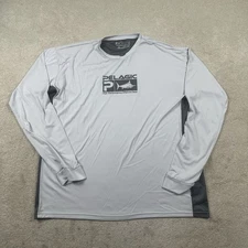 Pelagic Aqua Tek Shirt Mens XL XXL Gray Longsleeve