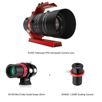 SVBONY SV555 Telescopes Astronomical Professional + SV165 Guide Scope and Camera