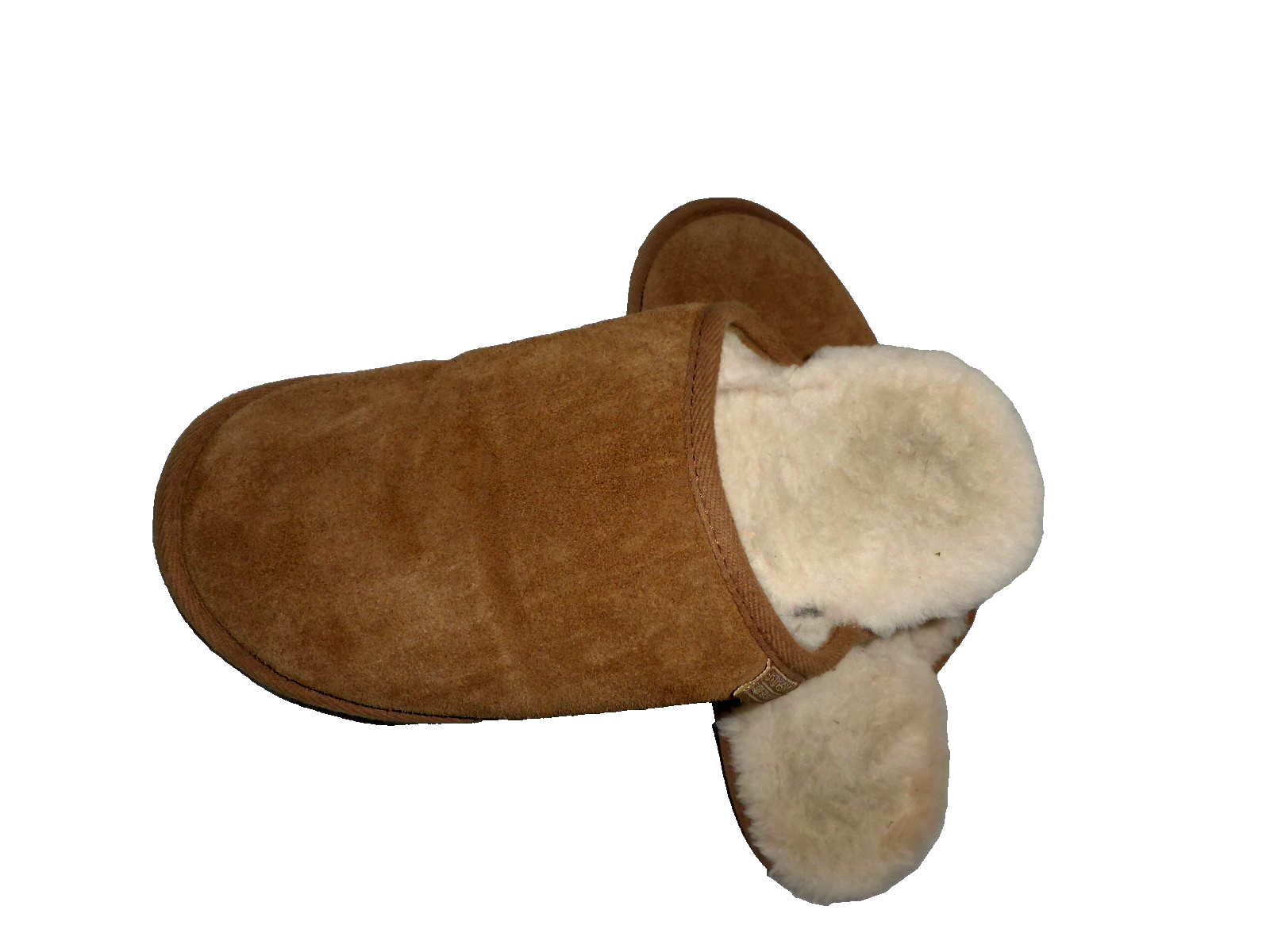 KEEN JUST PANTOFOLE SLIP UOMO PELLE DI PECORA MARRONE TAGLIA UK 9 EU 43 US 10 OTTIME CONDIZIONI