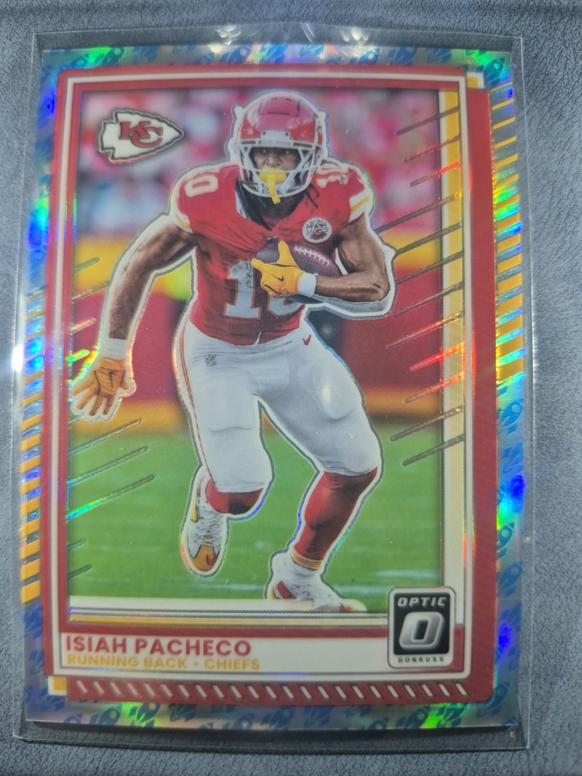2025 Panini Donruss Optic - Isiah Pacheco #147 Rocket Imoji Chiefs