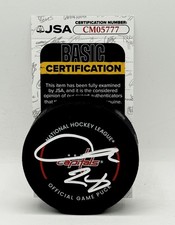 Connor McMichael signed Washington Capitals Official Game Puck autographed JSA