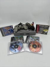 Vtg Sony PS1 Console SCPH-7501 TESTED WORKS Playstation One Games Controller Lot