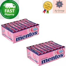 2 Full Carton Mentos Chewy Candy Tutti Frutti - 24 Roll/Pack ⭐FAST SHIPPING⭐