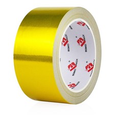 Aluminum Foil Tape, Gold, 2 Inch x 90 Feet, Heavy Duty, Waterproof, HVAC  Pi...