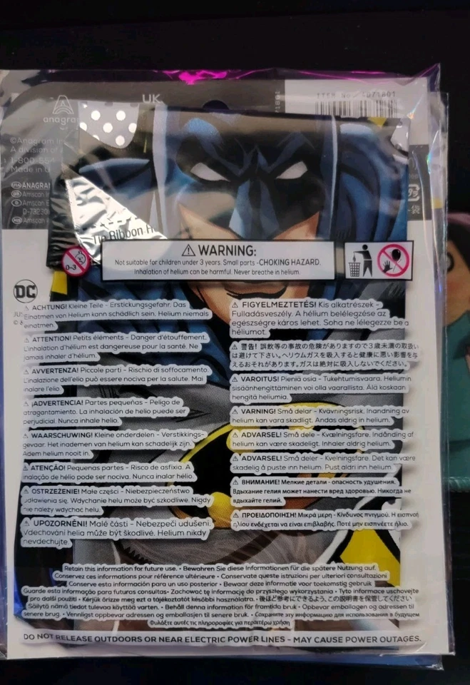--LOTE DE 5-- 15 pulgadas Anagrama Cubez Batman Globos Liga de la Justicia Foto 4 de 4