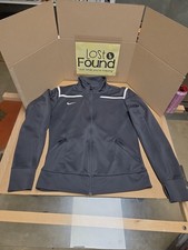 Nike Jacket Womens Medium Gray Golf Dri Fit Full Zip Pockets Outdoor SEE PICS