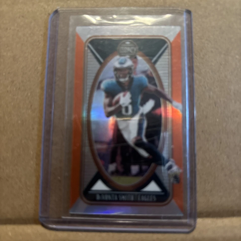 2022 Panini Legacy Devonta Smith #78 Premium Edition Mini Orange /125 - Image 2 of 4