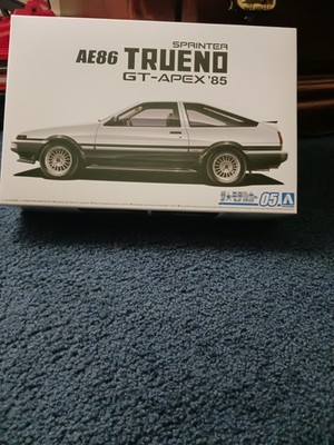 Aoshima 1/24 Scale Model Car Kit Toyota AE86 Sprinter Trueno GT-Apex'85 w/Engine