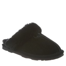 BearPaw Loki II Genuine Sheepskin Fur Lined Slipper size 11-black