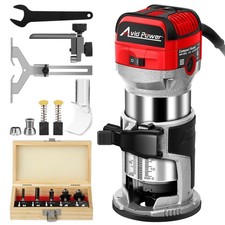 6.5 Amp 1.25 HP Compact Router Tools for Woodworking, Fixed Base Wood Router ...