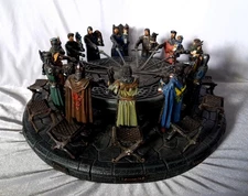 KING ARTHUR and the KNIGHTS OF THE ROUND TABLE Sculpture Set