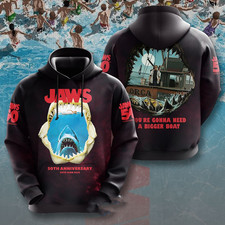 Jaws You're Gonna Need A Bigger Boat 3D Apparel Hoodie US1536