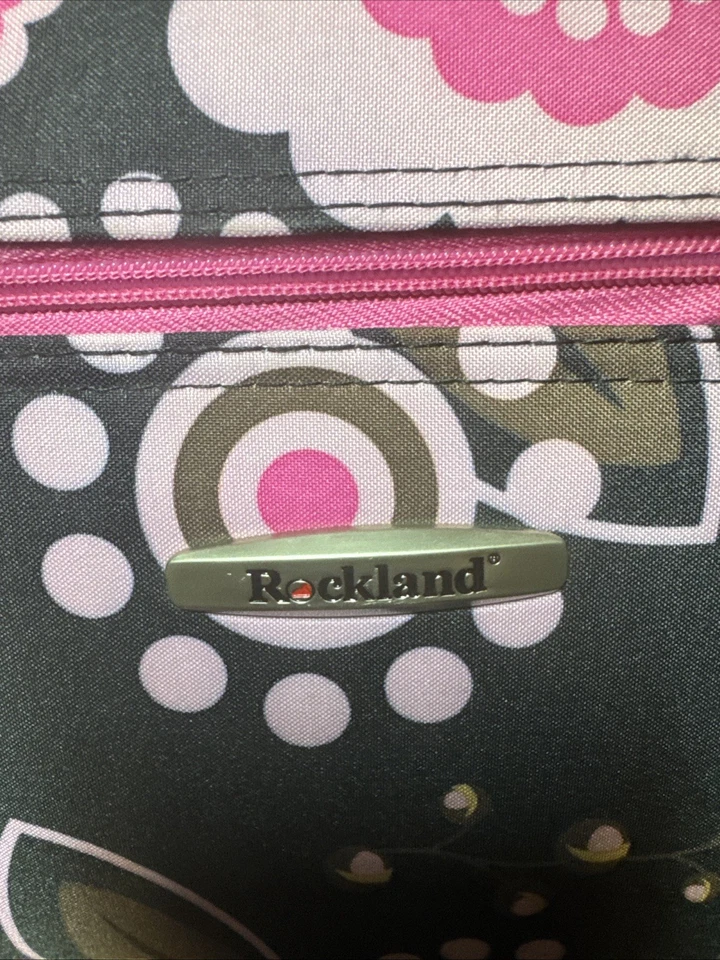 Expandable Rolling Woman's Luggage/ Suitcase 20" Carry On Bag/colorful flowers - Image 2 of 4