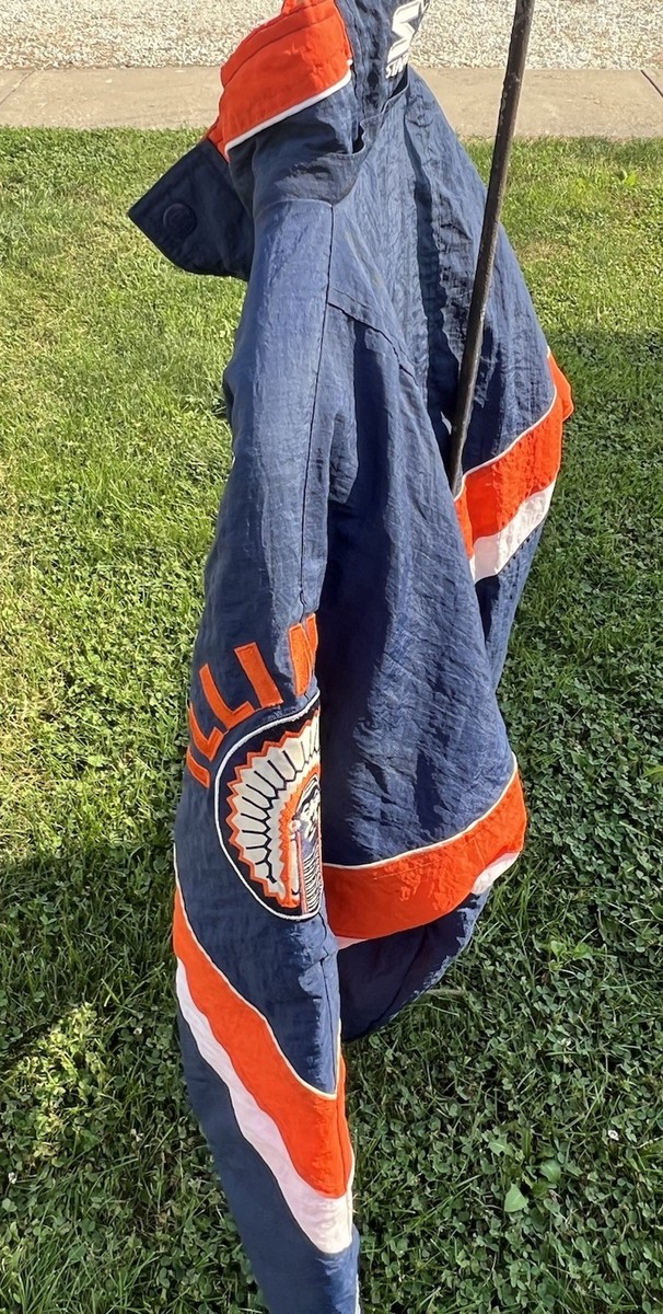 Starter ILLINOIS ジャケット Starter Vintage 90's Illinois Illiniwek Full Zip Hooded
