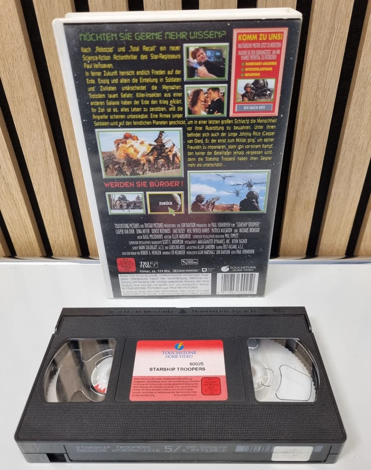Starship Troopers - Touchstone - Paul Verhoeven - VHS - Erstauflage - Bild 2 von 2