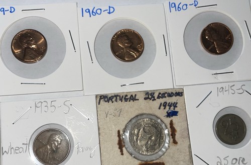 Riesige Münzsammlung antike amerikanische und ausländische Münzen Steuer/Tarif Token Lot #12 - Bild 4 von 24