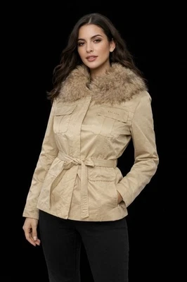 Women Escada Jacket Gold Cotton XXS - Bild 1 von 4