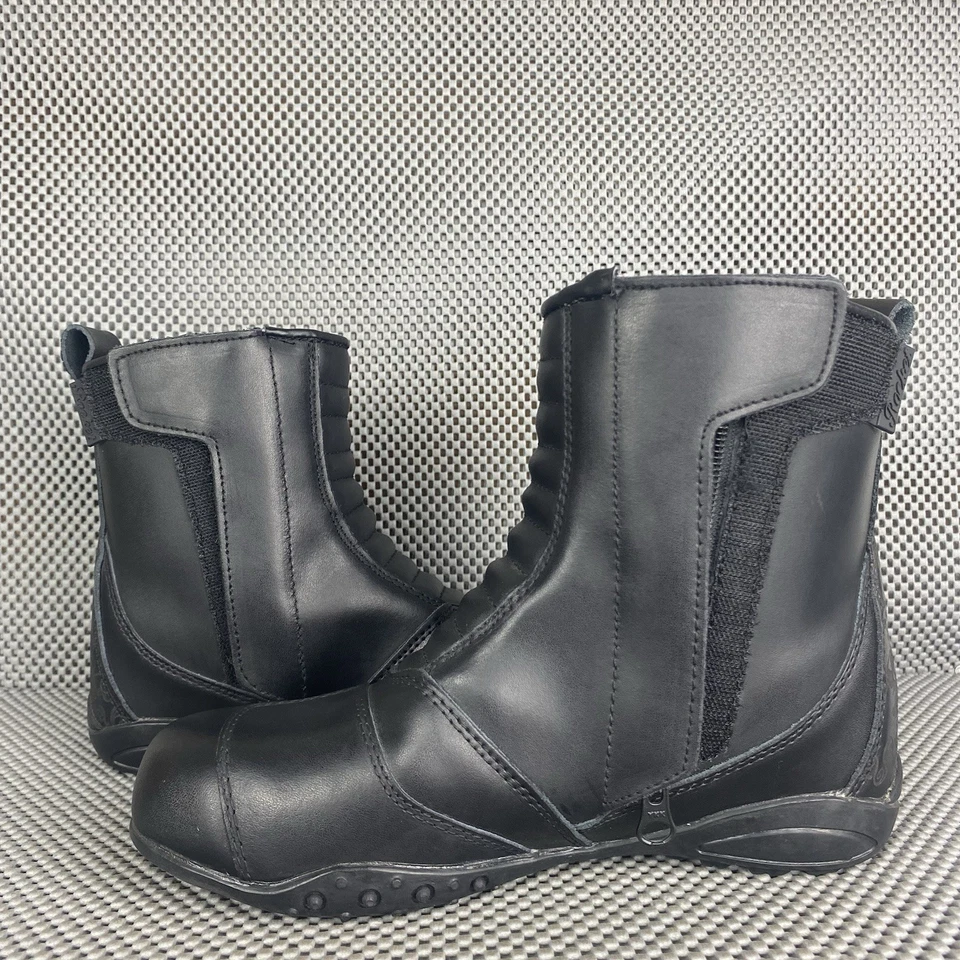 Joe Rocket Trixie Motorcycle Riding Boots Womens Size 6 Black Biker Waterproof - Image 4 of 4