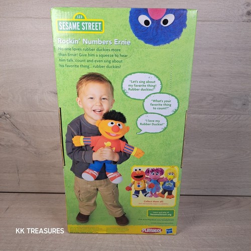 Sesame Street Rockin' Numbers Ernie Talking Singing Plush Toy Hasbro Playskool - Picture 6 of 13