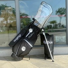 MALBON GOLF Caddy Bag / Stand Type / Black / Lightweight / 5-way / 2 Covers Set