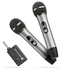 Wireless Microphones, Wireless Microphone with One-to-One Chip Connection, 40...