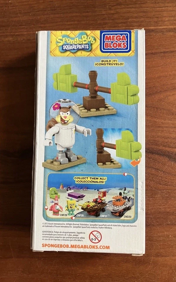 Mega Bloks Bob Esponja Pantalones Cuadrados Sandy Wacky Set Nuevo Pls Leer Foto 2 de 4