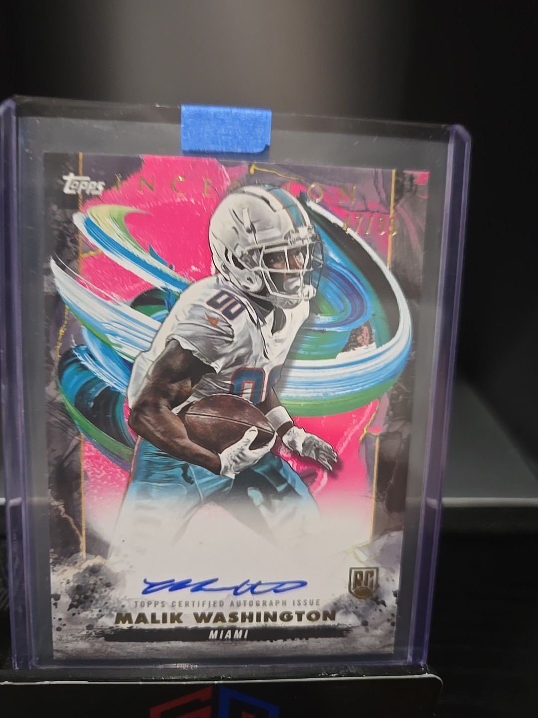 Malik Washington Topps Inception Rookie Autographs #RAMWA Base