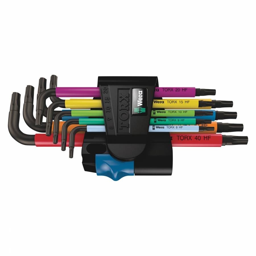 Clé Torx Wera 967 TX XL BlackLaser anti-glissement avec maintien de vis