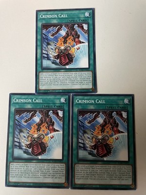 3x Crimson Call Blzd! Near Mint Condition 