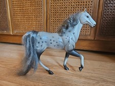 Vintage 1994 Kid Kore Plastic Horse Dapple Grey Brushable Hair