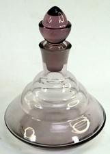 Parfumflacon Glas alt Parfumflasche Flacon Flakon Parfum Parfüm lila antik