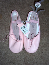 NWT Girls FREESTYLE DANSKIN Pink Ballet Shoes Size 2